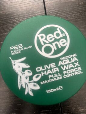 Red One Olive Aqua Hair Wax - Green Jar , best edge control